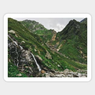 Mountains of Switzerland - Spectacular Rocky Green Alpine Landscape Sticker